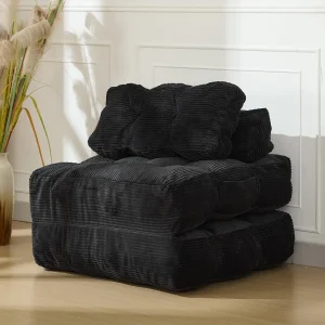 3-in-1 34"  Portable Convertible Sleeper Chair Floor Sofa
