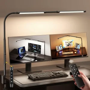 Desk Lamp  Dual Screen Computer Monitor Light with Stepless