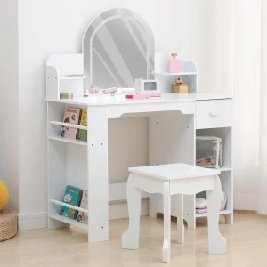 Kids Vanity Table and Chair Set,