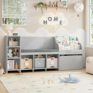 Bestseller67" Kids Reading Nook with Bench,